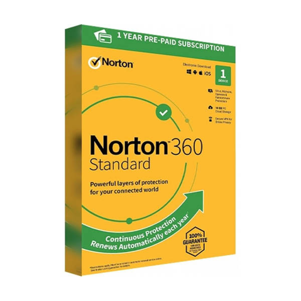 Norton 360 Standard 10 GB Cloud Storage (Subscription) (1 Device, 1 Year, USA)